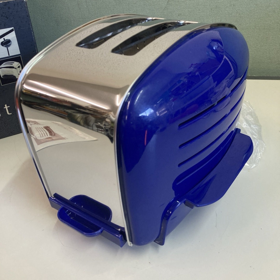 未使用　ダルトン トースターDesign Toaster ブルー×シルバー スマホ/家電/カメラの調理家電(調理機器)の商品写真