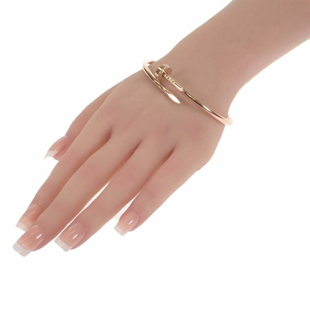 Cartier(カルティエ)の【超美品／限定一点】カルティエ 18金ジュスト アン クル ブレスレット ＃19 レディースのアクセサリー(ブレスレット/バングル)の商品写真