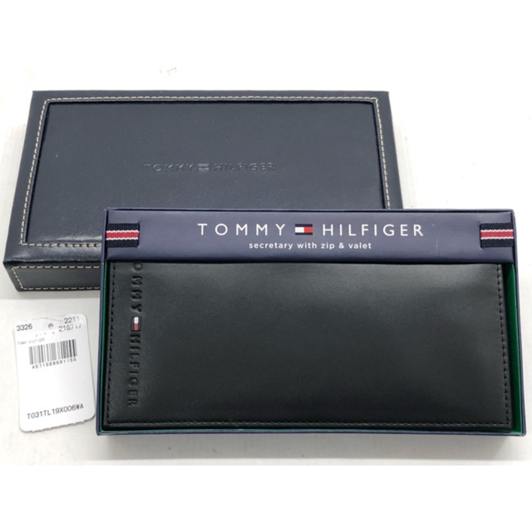 TOMMY HILFIGER(トミーヒルフィガー)のTOMMY HILFIGER(トミーヒルフィガー) フラップ 長財布 二つ折り長財布 / 31TL19X006 ブラック 【C0821-007】 メンズのファッション小物(長財布)の商品写真