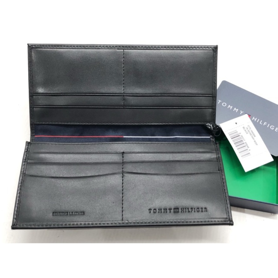 TOMMY HILFIGER(トミーヒルフィガー)のTOMMY HILFIGER(トミーヒルフィガー) フラップ 長財布 二つ折り長財布 / 31TL19X006 ブラック 【C0821-007】 メンズのファッション小物(長財布)の商品写真