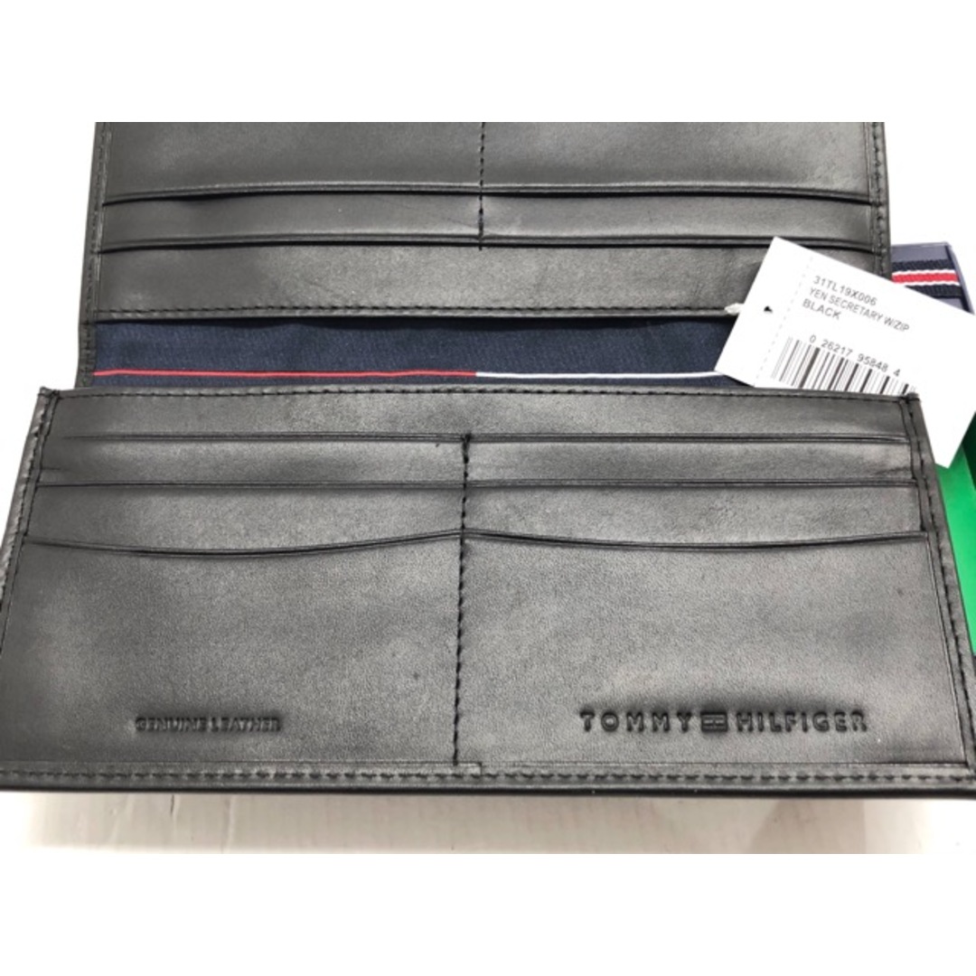 TOMMY HILFIGER(トミーヒルフィガー)のTOMMY HILFIGER(トミーヒルフィガー) フラップ 長財布 二つ折り長財布 / 31TL19X006 ブラック 【C0821-007】 メンズのファッション小物(長財布)の商品写真