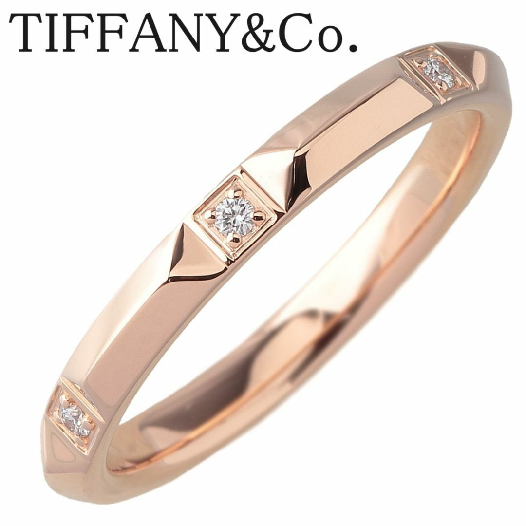 Tiffany & Co. - ティファニー 現行モデル ダイヤ リング トゥルー バンド 14号 AU750PG 新品仕上げ済 TIFFANY【15908】