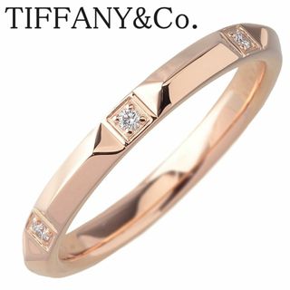 ティファニー(Tiffany & Co.)のティファニー 現行モデル ダイヤ リング トゥルー バンド 14号 AU750PG 新品仕上げ済 TIFFANY【15908】(リング(指輪))