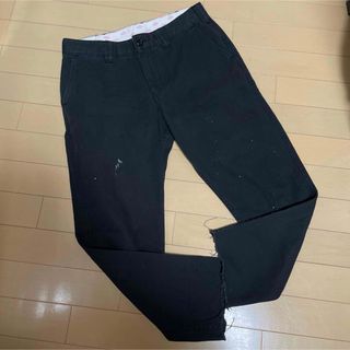 ディッキーズ(Dickies)のDickies ペイント切りっぱなし黒デニム パンツ(デニム/ジーンズ)