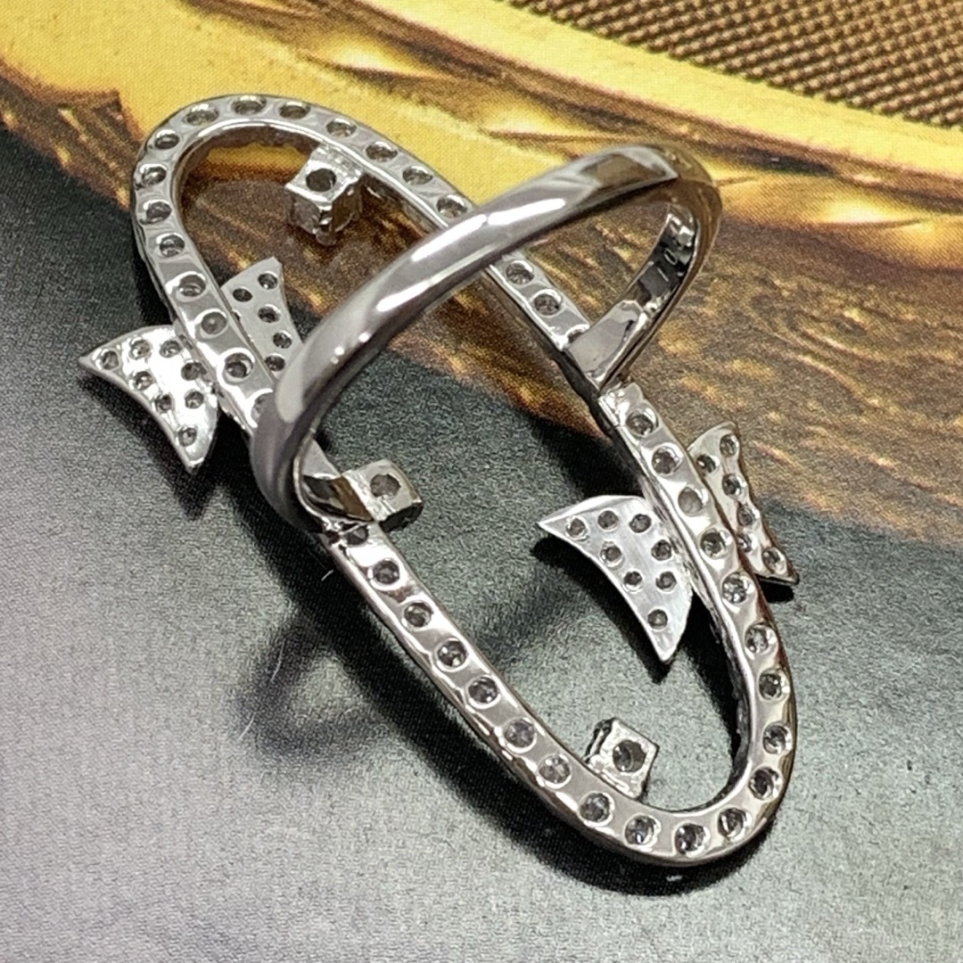 K18WG ダイヤモンド　1.05 バタフライ　リング　指輪 レディースのアクセサリー(リング(指輪))の商品写真