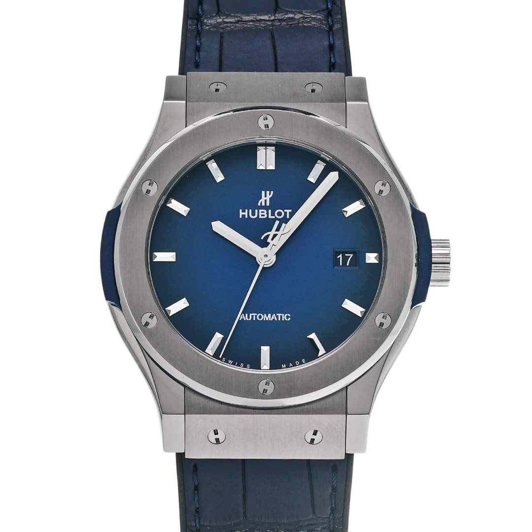 HUBLOT(ウブロ)の中古 ウブロ HUBLOT 542.NX.6670.LR.JPN18 ブルー メンズ 腕時計 メンズの時計(腕時計(アナログ))の商品写真