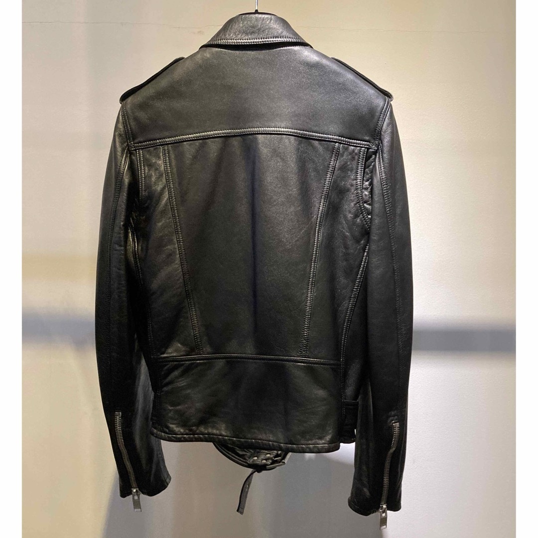 Saint Laurent(サンローラン)のSAINT LAURENT サンローラン 極美品 レザー ライダース 44 メンズのジャケット/アウター(ライダースジャケット)の商品写真