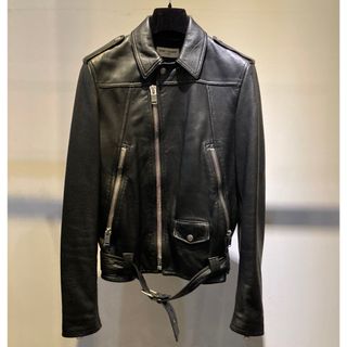 サンローラン(Saint Laurent)のSAINT LAURENT サンローラン 極美品 レザー ライダース 44(ライダースジャケット)