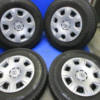 トヨタ(トヨタ)の店）ハイエース純正　納車外し15インチ+　195/80R15　バン用スタッドレス(タイヤ・ホイールセット)