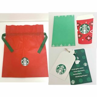 スターバックス(Starbucks)のスターバックス　ギフトバッグ&ギフトタグ&メッセージカード(ショップ袋)