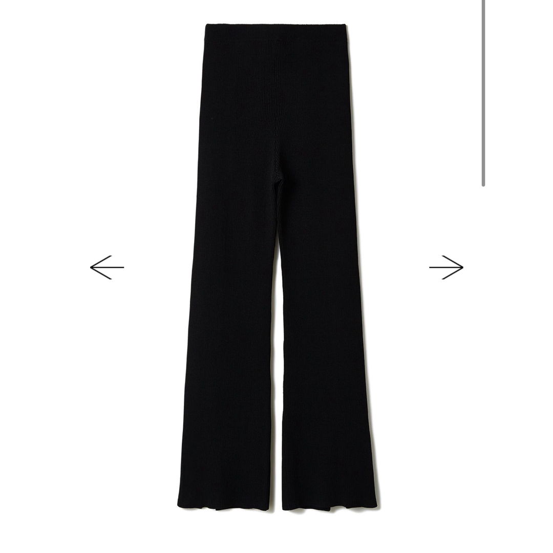 STUDIOUS(ステュディオス)のsoduk colored stitch slit knit trousers レディースのパンツ(カジュアルパンツ)の商品写真