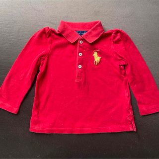 ラルフローレン(Ralph Lauren)のビックポロ Ralph Lauren 赤 90長袖 ブランド キッズ　ラルフ(Tシャツ/カットソー)