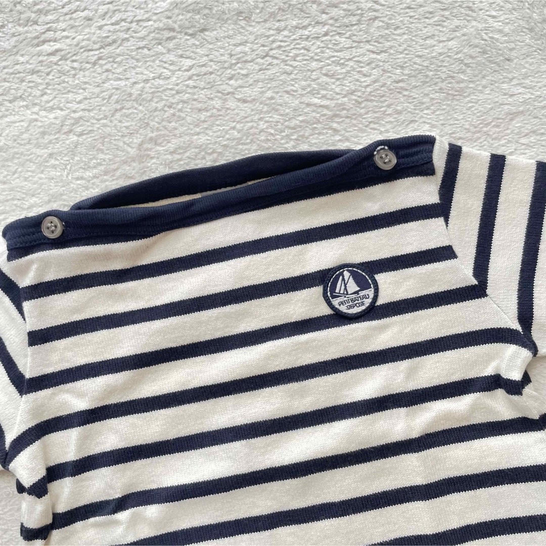 PETIT BATEAU(プチバトー)の【はやしらいす様】プチバトー　petit bateau サイズ60 トップス キッズ/ベビー/マタニティのベビー服(~85cm)(シャツ/カットソー)の商品写真