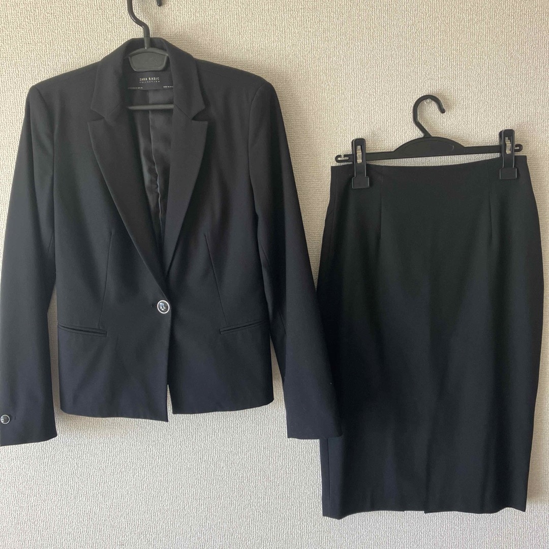 ZARA - ZARA ザラ セットアップ スーツ レディース ブラックの ZARA - ZARA ザラ セットアップ スーツ レディース ブラックの