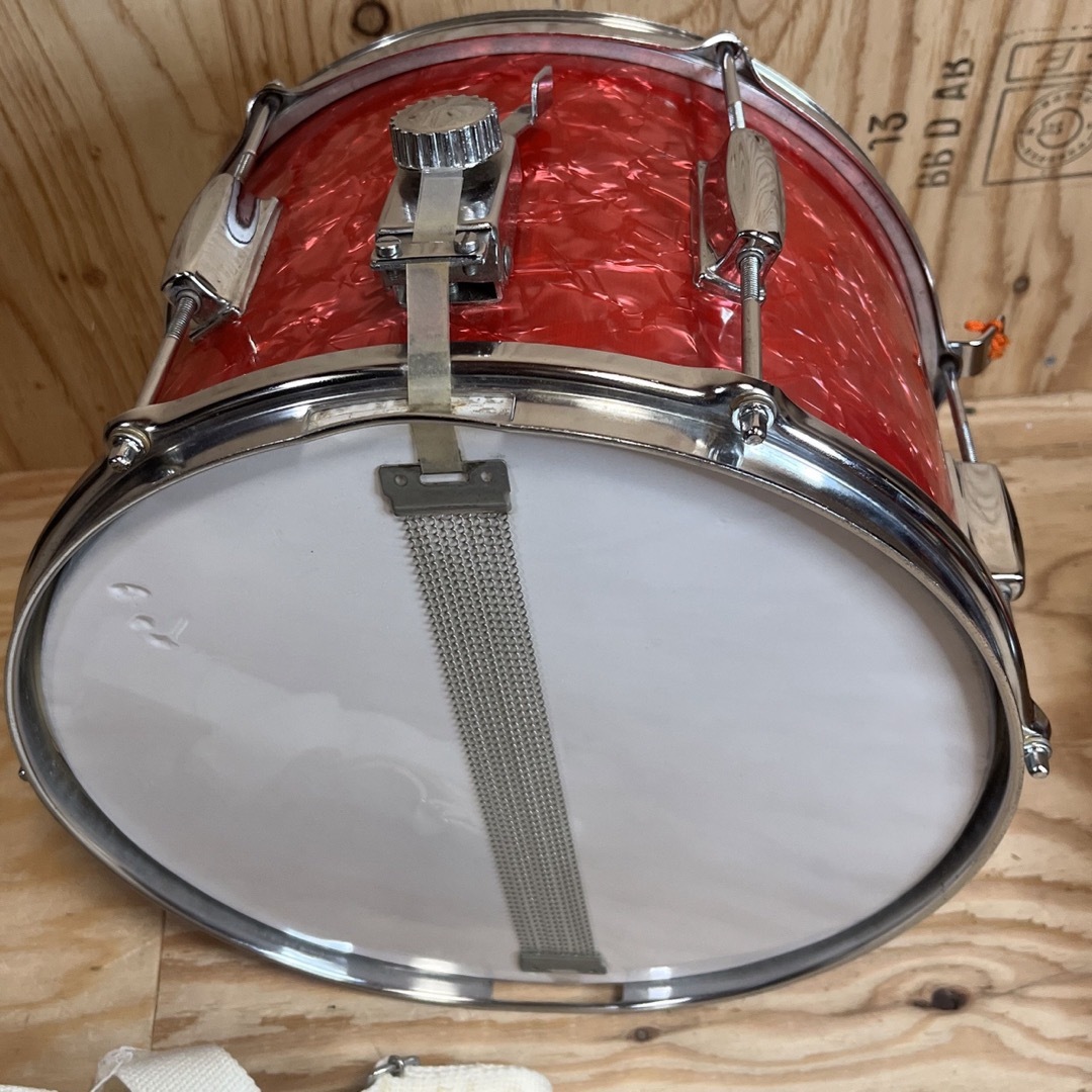 ★パール マーチングスネアドラム　12インチ ベルト付き パレードドラム 日本製 楽器のドラム(その他)の商品写真