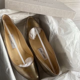 ジミーチュウ(JIMMY CHOO)のジミーチュウ38シャンパンカラーヒール(ハイヒール/パンプス)