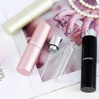 アトマイザー　黒　20ml　ノベルティー　スプレー　ガラス　香水　CHANEL(ボトル・ケース・携帯小物)