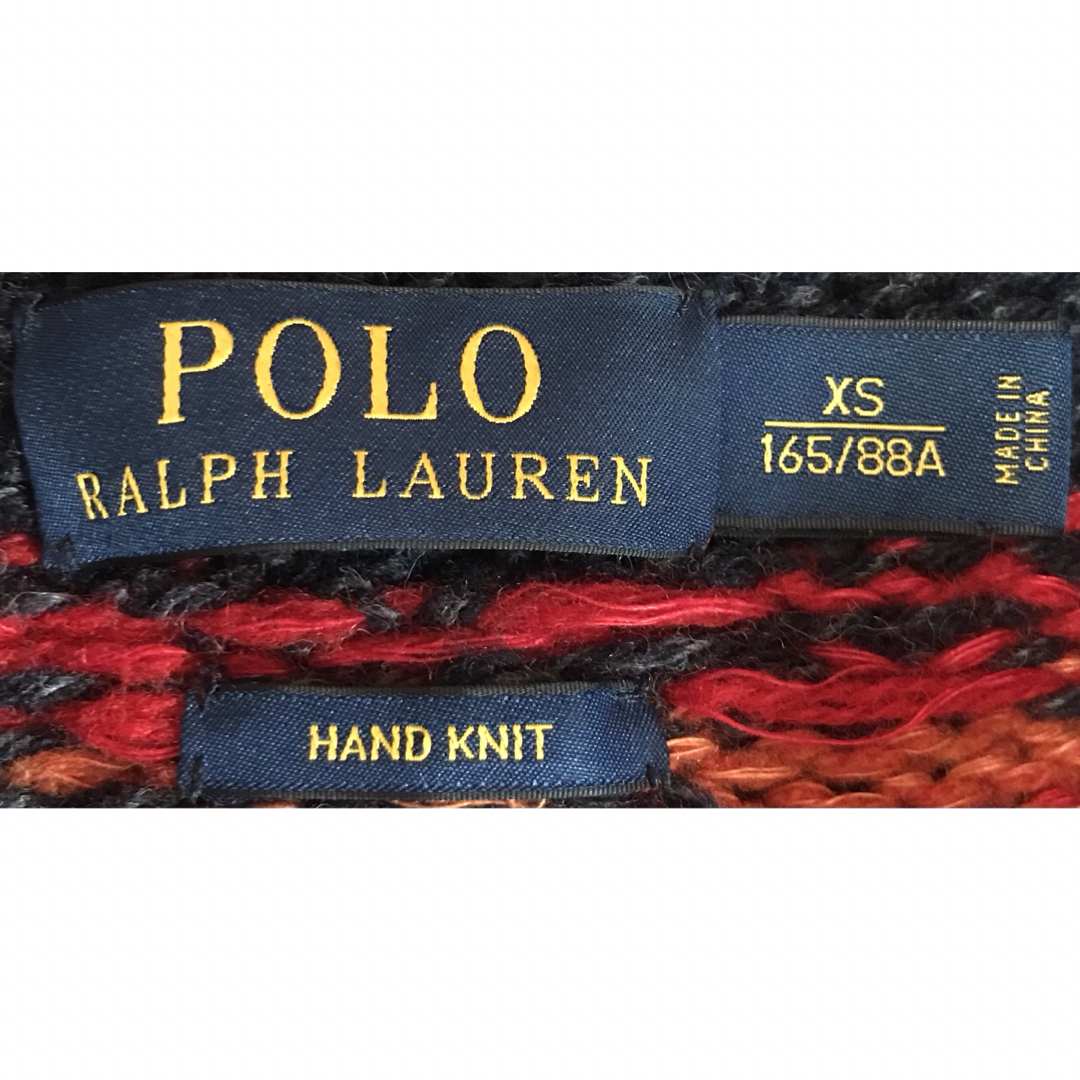 POLO RALPH LAUREN(ポロラルフローレン)の至極の逸品 別格のサウスウエスタン柄 ラルフローレン ニット カーディガン XS メンズのトップス(カーディガン)の商品写真