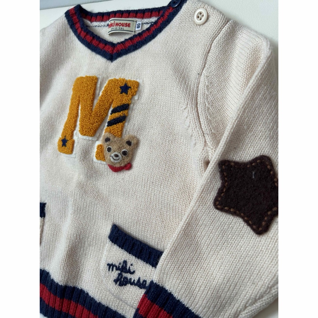 ミキハウス　M ニット　80 キッズ/ベビー/マタニティのベビー服(~85cm)(ニット/セーター)の商品写真