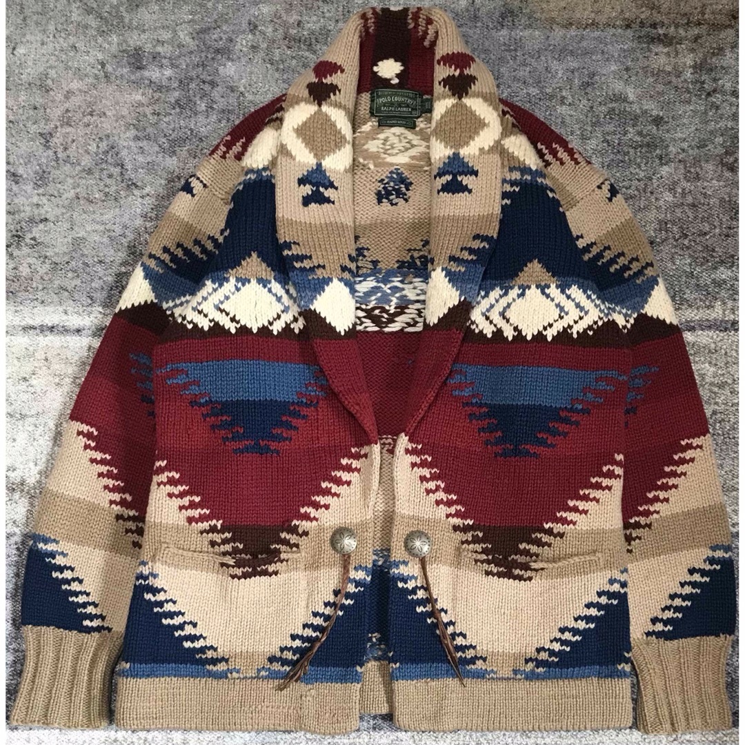 POLO RALPH LAUREN - 極上のネイティブ柄 肉厚 90's ポロ POLO RALPH LAUREN - 極上のネイティブ柄 肉厚 90's ポロ