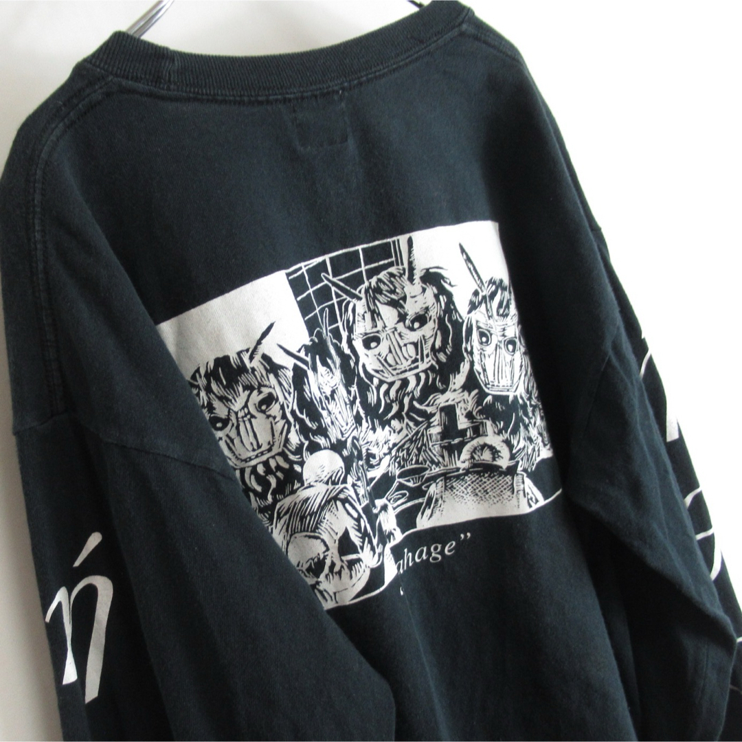 SASQUATCHfabrix.(サスクワッチファブリックス)のSasquatchfabrix モード プリント カットソー Tシャツ 黒 S メンズのトップス(Tシャツ/カットソー(七分/長袖))の商品写真