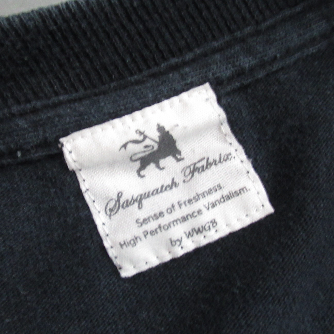 SASQUATCHfabrix.(サスクワッチファブリックス)のSasquatchfabrix モード プリント カットソー Tシャツ 黒 S メンズのトップス(Tシャツ/カットソー(七分/長袖))の商品写真