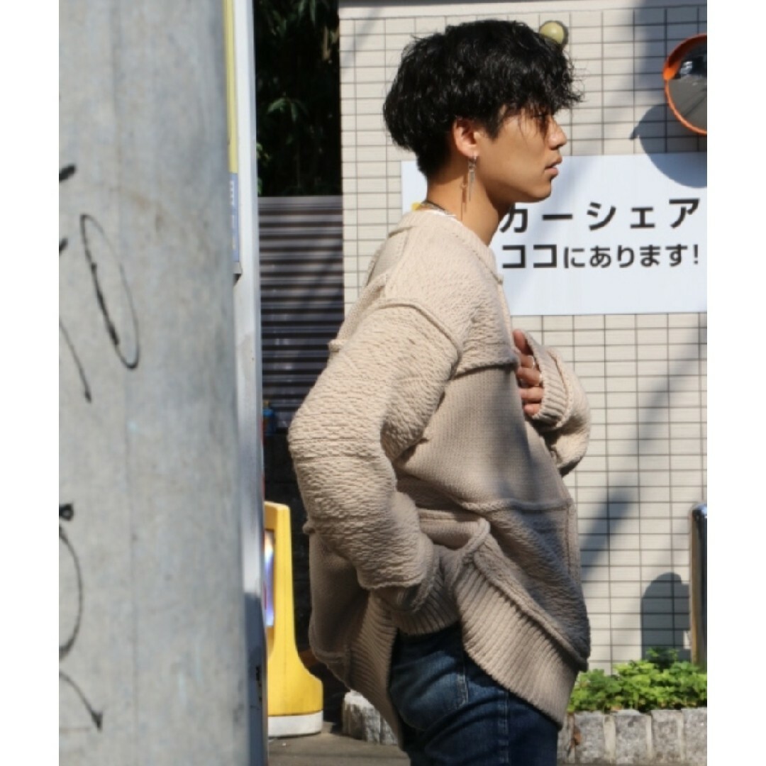 sacai - name.パッチワークニットの通販 by にーなちゃん's shop sacai - name.パッチワークニットの通販 by にーなちゃん's shop