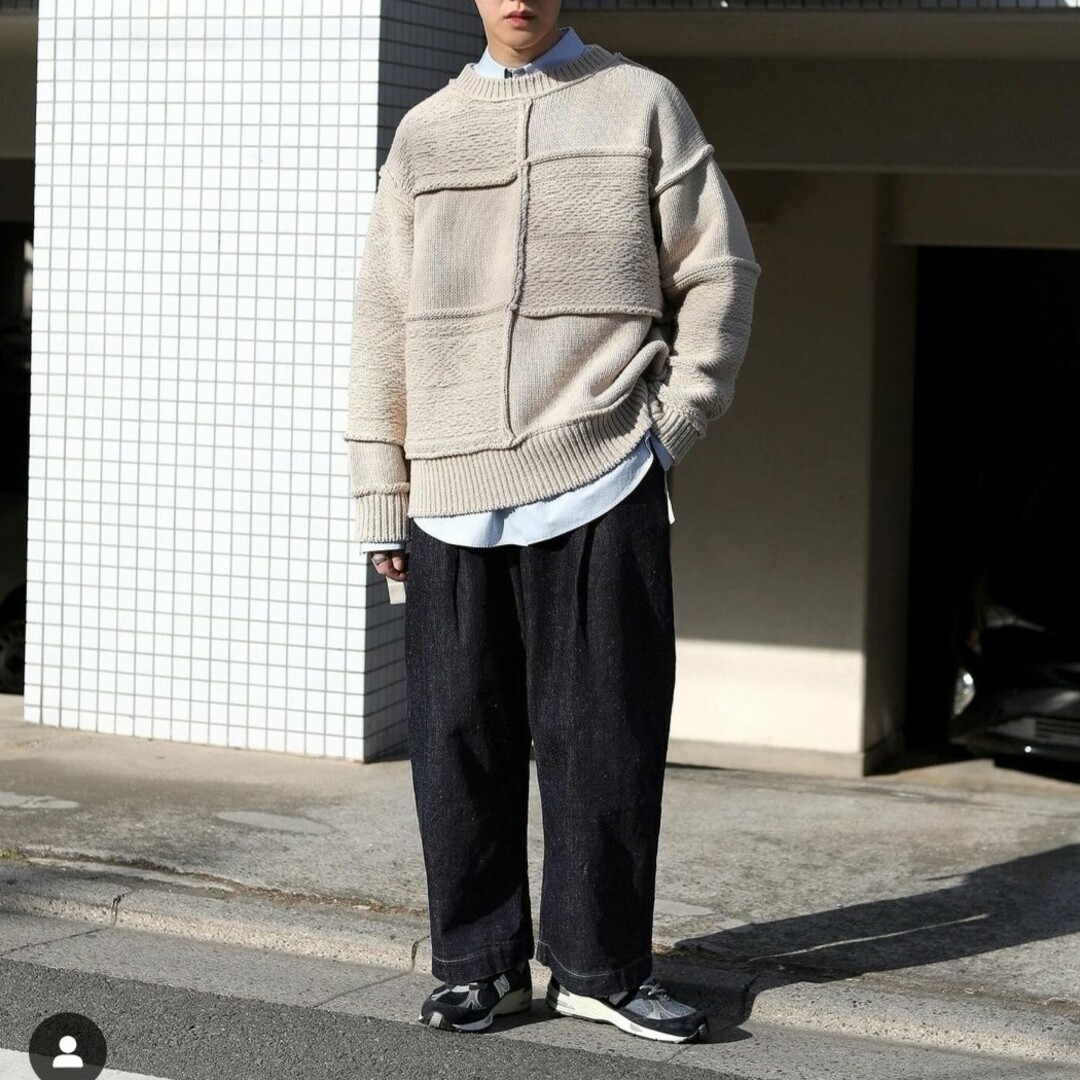 sacai - name.パッチワークニットの通販 by にーなちゃん's shop sacai - name.パッチワークニットの通販 by にーなちゃん's shop
