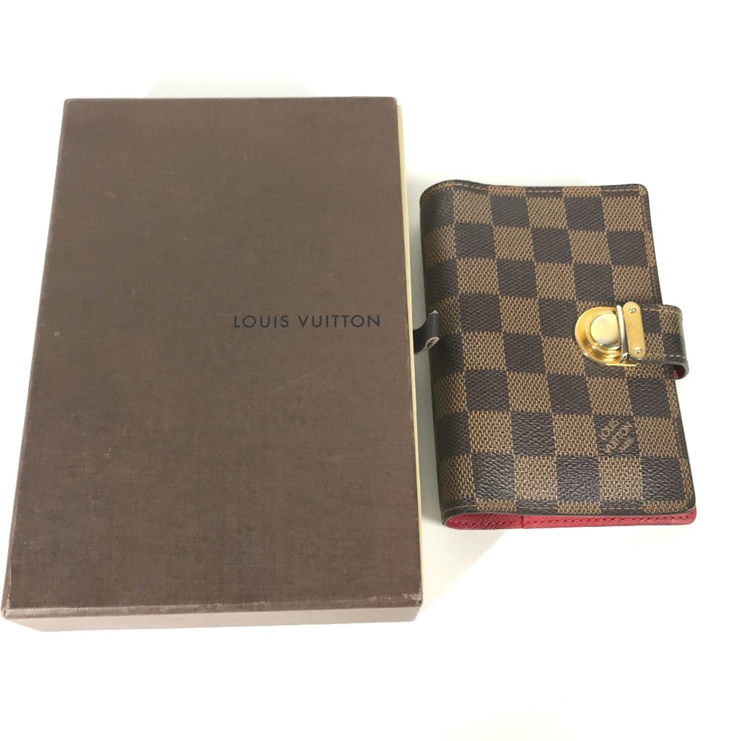 LOUIS VUITTON(ルイヴィトン)のルイヴィトン LOUIS VUITTON アジェンダ コアラ PM  R21011 ダミエ システム手帳 手帳カバー ダミエキャンバス エベヌ ブラウン メンズのファッション小物(手帳)の商品写真