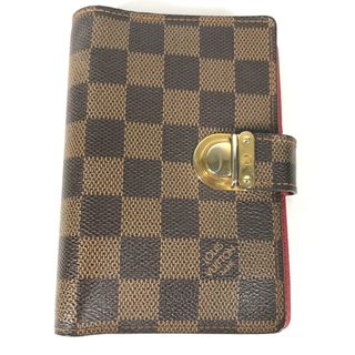 ルイヴィトン(LOUIS VUITTON)のルイヴィトン LOUIS VUITTON アジェンダ コアラ PM  R21011 ダミエ システム手帳 手帳カバー ダミエキャンバス エベヌ ブラウン(手帳)