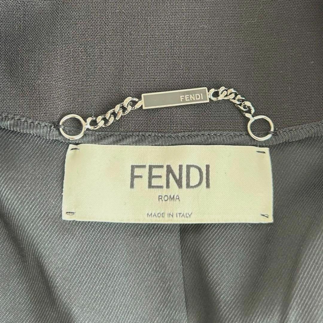 FENDI 現行 サイドライン ダブルボタン ロゴプレート テーラードジャケット