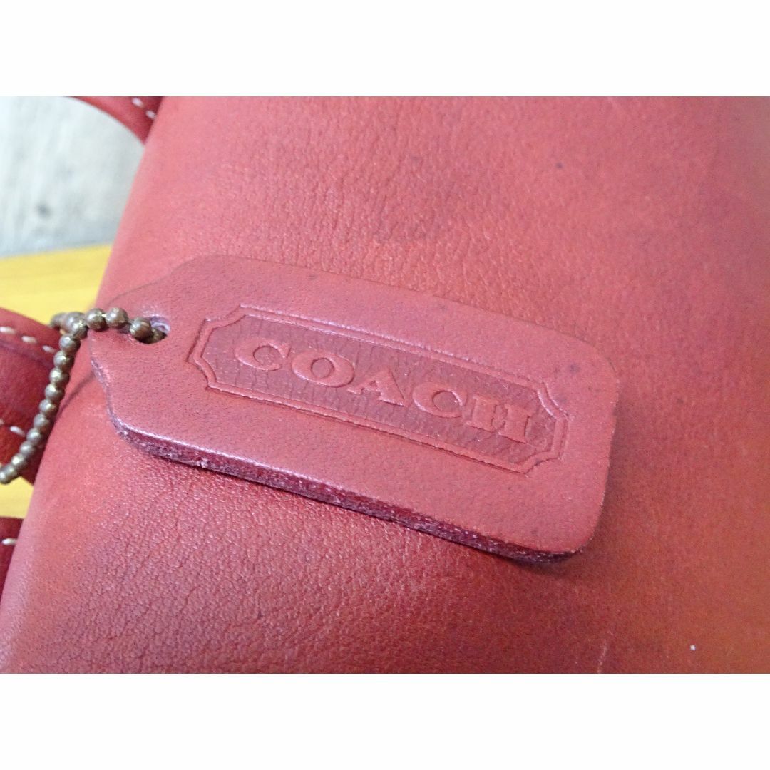 COACH(コーチ)のK博一024/ COACH レザー リュックサック レッド系 レディースのバッグ(リュック/バックパック)の商品写真