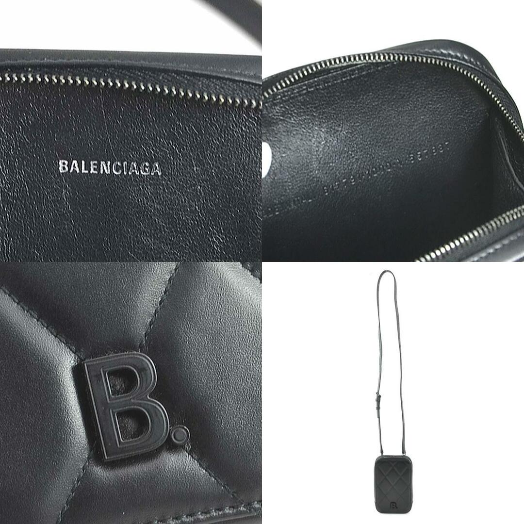 Balenciaga(バレンシアガ)のバレンシアガ BALENCIAGA  スマートフォンホルダー レザー ブラック ユニセックス 617791 送料無料【中古】 h30074g メンズのファッション小物(長財布)の商品写真