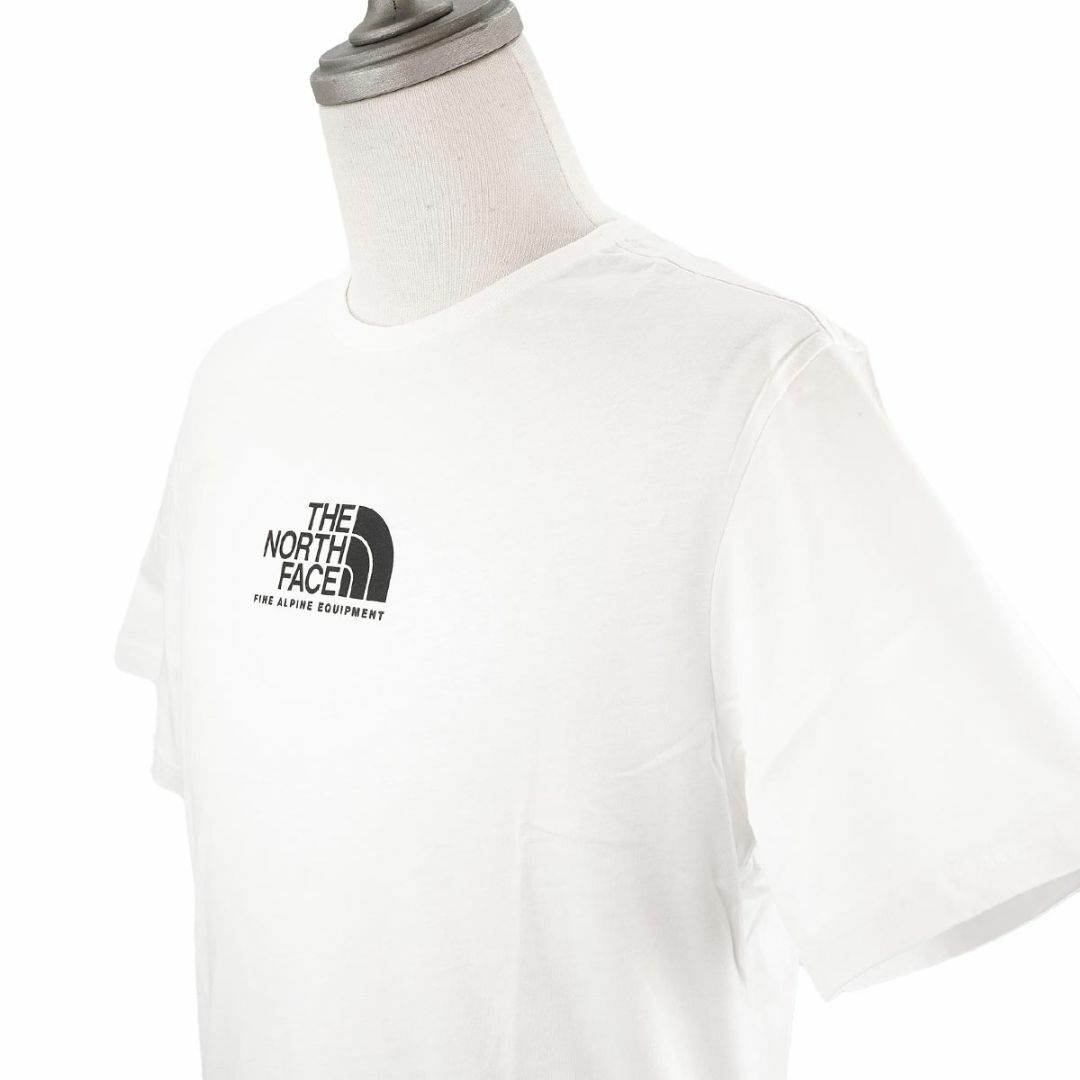 THE NORTH FACE(ザノースフェイス)のTHE NORTH FACE ザノースフェイス 半袖Tシャツ NF0A4SZU S/S FINE ALPINE EQUIPMENT TEE メンズ ホワイト Lサイズ メンズのトップス(Tシャツ/カットソー(半袖/袖なし))の商品写真