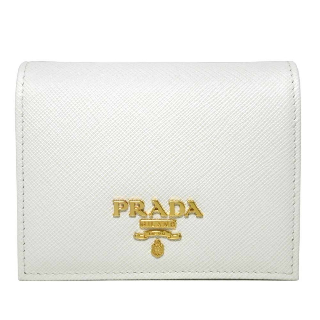 PRADA(プラダ)のPRADA 二つ折財布 1MV204 ZLP F0NIL アウトレット レディースのファッション小物(財布)の商品写真