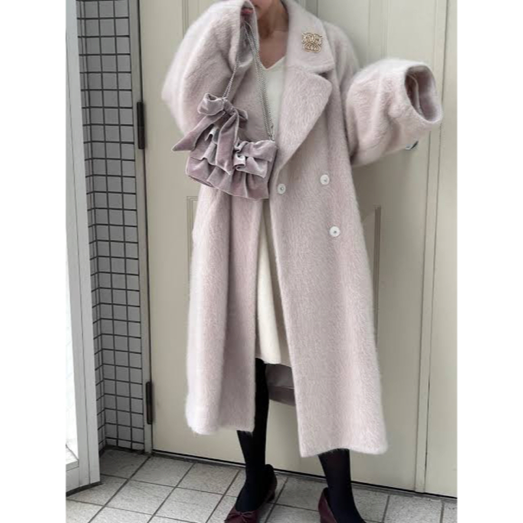 SNIDEL(スナイデル)のsnidel シャギーコクーンコート レディースのジャケット/アウター(ロングコート)の商品写真