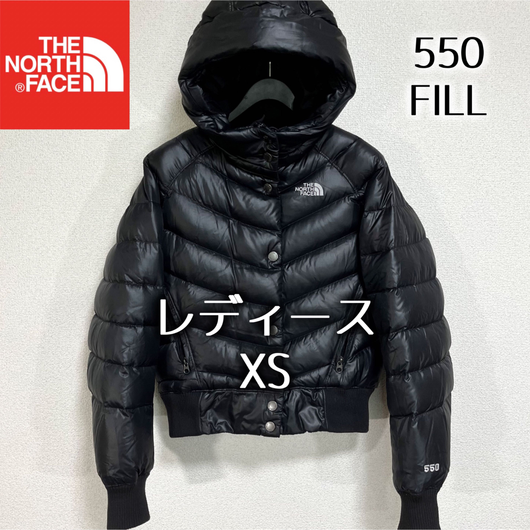 【美品】ノースフェイス　ダウンジャケット　レディース　XS ブラック