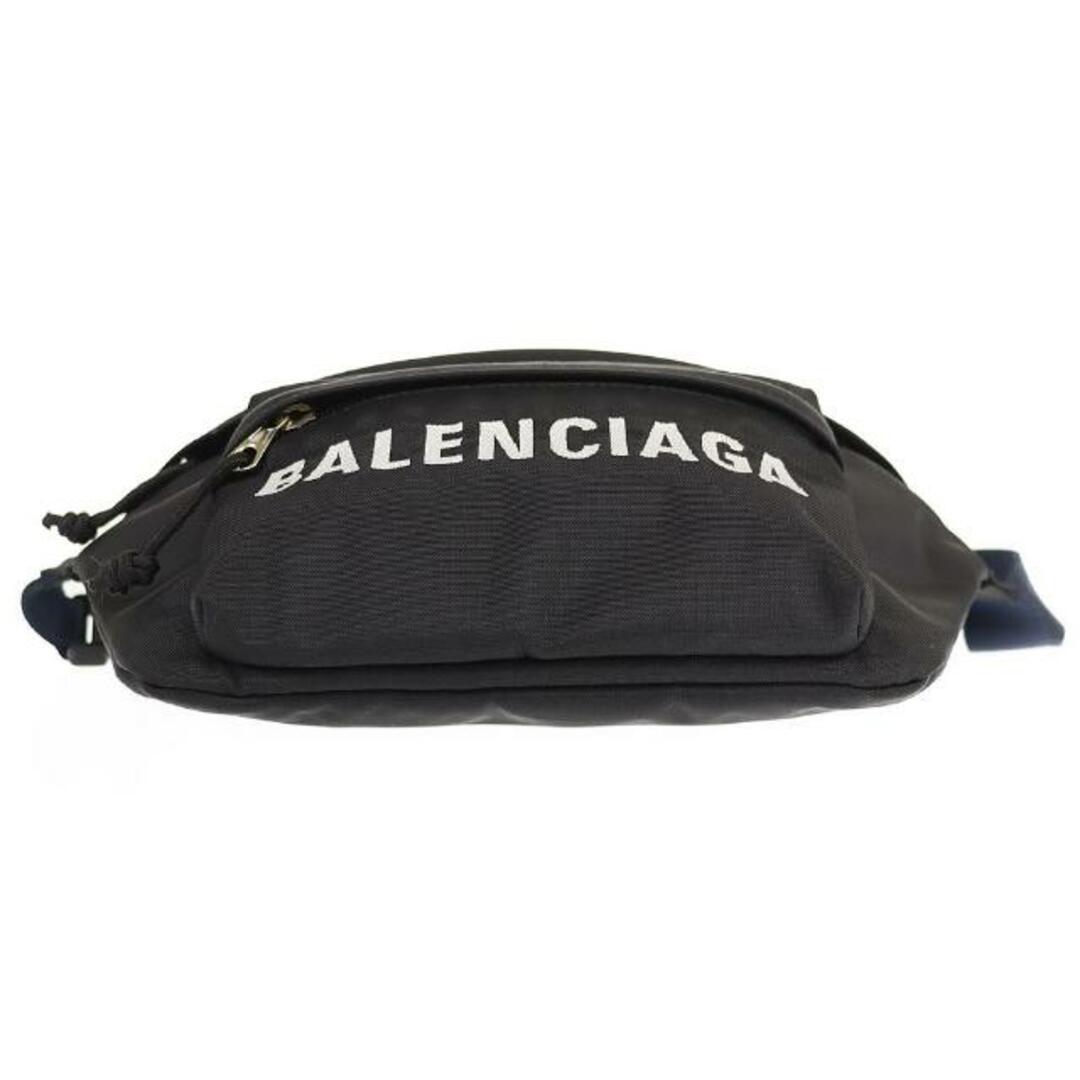 Balenciaga(バレンシアガ)のバレンシアガ ウィール ベルトバッグ 533009 中古 ブラック ナイロンキャンバス BALENCIAGA 【中古】 | ボディバッグ ブランド シンプル カジュアル ファッション 黒 ユニセックス バック Aランク メンズのバッグ(ウエストポーチ)の商品写真