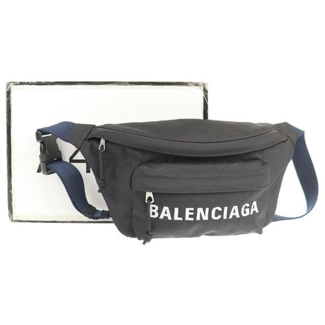 Balenciaga(バレンシアガ)のバレンシアガ ウィール ベルトバッグ 533009 中古 ブラック ナイロンキャンバス BALENCIAGA 【中古】 | ボディバッグ ブランド シンプル カジュアル ファッション 黒 ユニセックス バック Aランク メンズのバッグ(ウエストポーチ)の商品写真