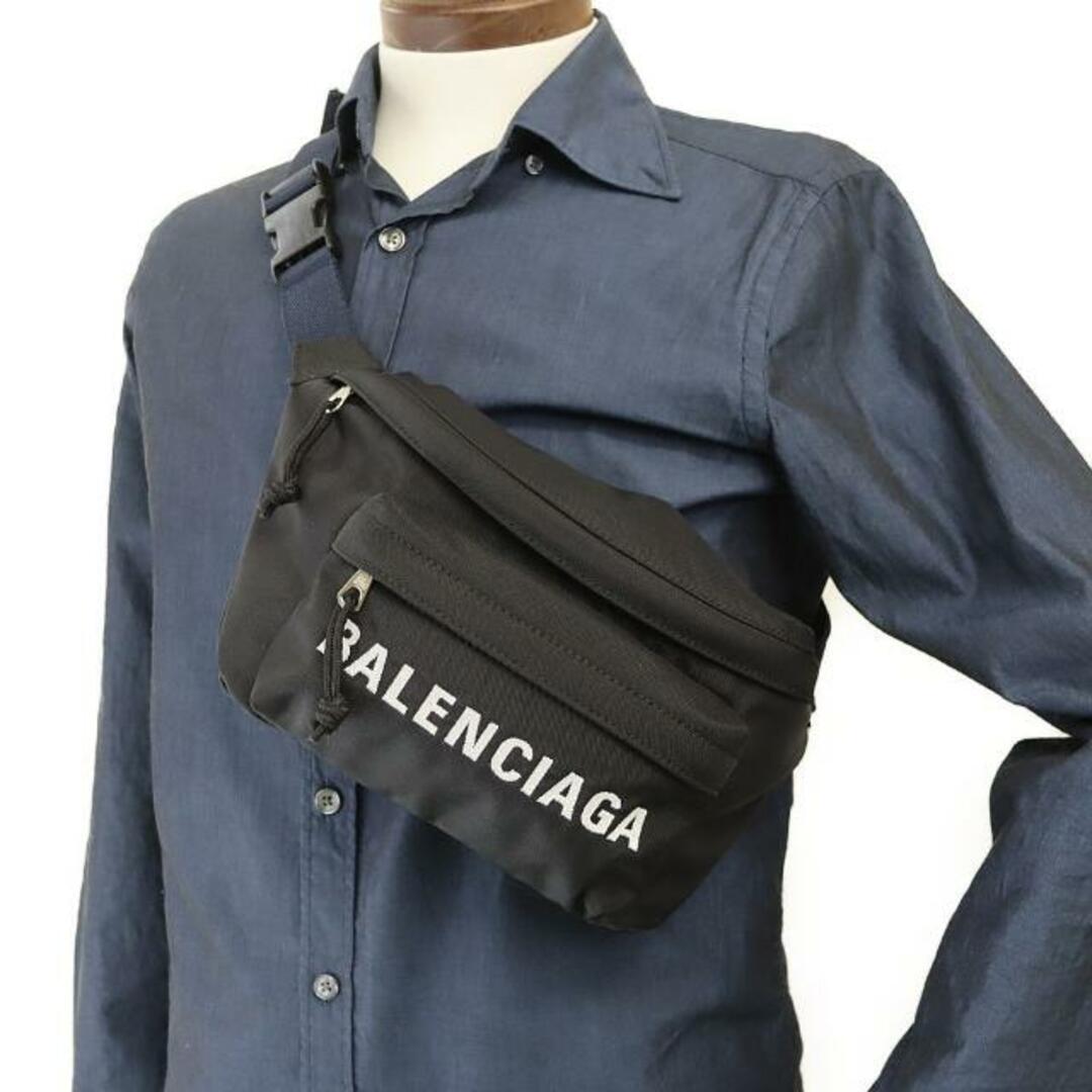 Balenciaga(バレンシアガ)のバレンシアガ ウィール ベルトバッグ 533009 中古 ブラック ナイロンキャンバス BALENCIAGA 【中古】 | ボディバッグ ブランド シンプル カジュアル ファッション 黒 ユニセックス バック Aランク メンズのバッグ(ウエストポーチ)の商品写真