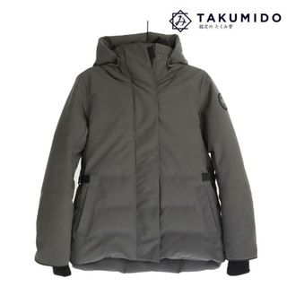 カナダグース(CANADA GOOSE)のカナダグース ダウンジャケット LYNDALE PARKA 3824LB サイズMM 165/92A 中古 グレー CANADA GOOSE 【中古】 | ブラックレーベル ブランド ウインターファッション レディース 長袖 アウター 灰色 防寒 Aランク(ダウンジャケット)