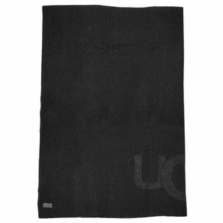 アグ(UGG)のUGG アグ マフラー 17509 LOGO WRAP レディース ストール ブラック(マフラー/ショール)