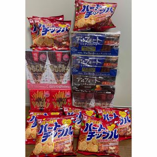 グリコ(グリコ)のアミューズメントお菓子まとめ売り　ポッキー、アルフォート、ハートチップル(菓子/デザート)