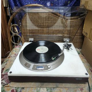 デノン(DENON)の希少！レストア大理石美品カートリッジ新品！DENONターンテーブルDP-1800(その他)