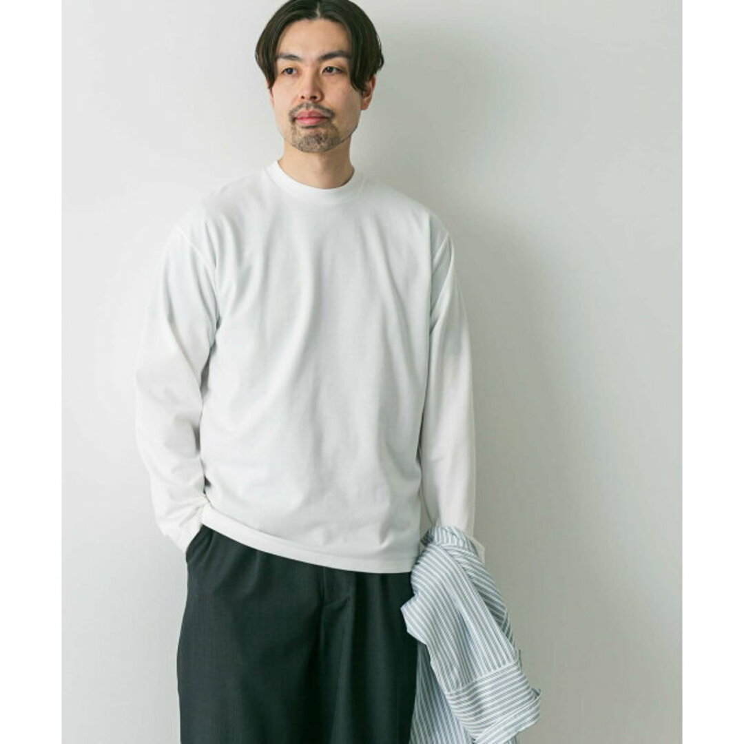 URBAN RESEARCH DOORS(アーバンリサーチドアーズ)の【WHITE】【M】『イージーケア』ポンチロングスリーブTシャツ メンズのトップス(Tシャツ/カットソー(半袖/袖なし))の商品写真