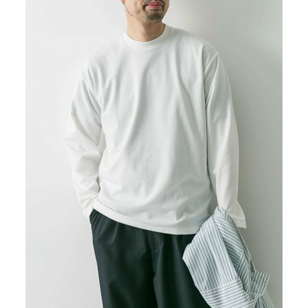 URBAN RESEARCH DOORS(アーバンリサーチドアーズ)の【WHITE】【M】『イージーケア』ポンチロングスリーブTシャツ メンズのトップス(Tシャツ/カットソー(半袖/袖なし))の商品写真