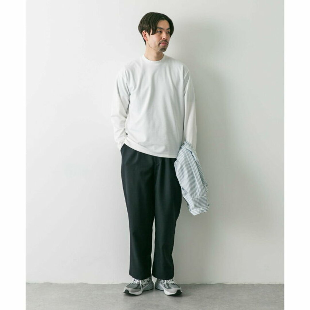 URBAN RESEARCH DOORS(アーバンリサーチドアーズ)の【WHITE】【M】『イージーケア』ポンチロングスリーブTシャツ メンズのトップス(Tシャツ/カットソー(半袖/袖なし))の商品写真