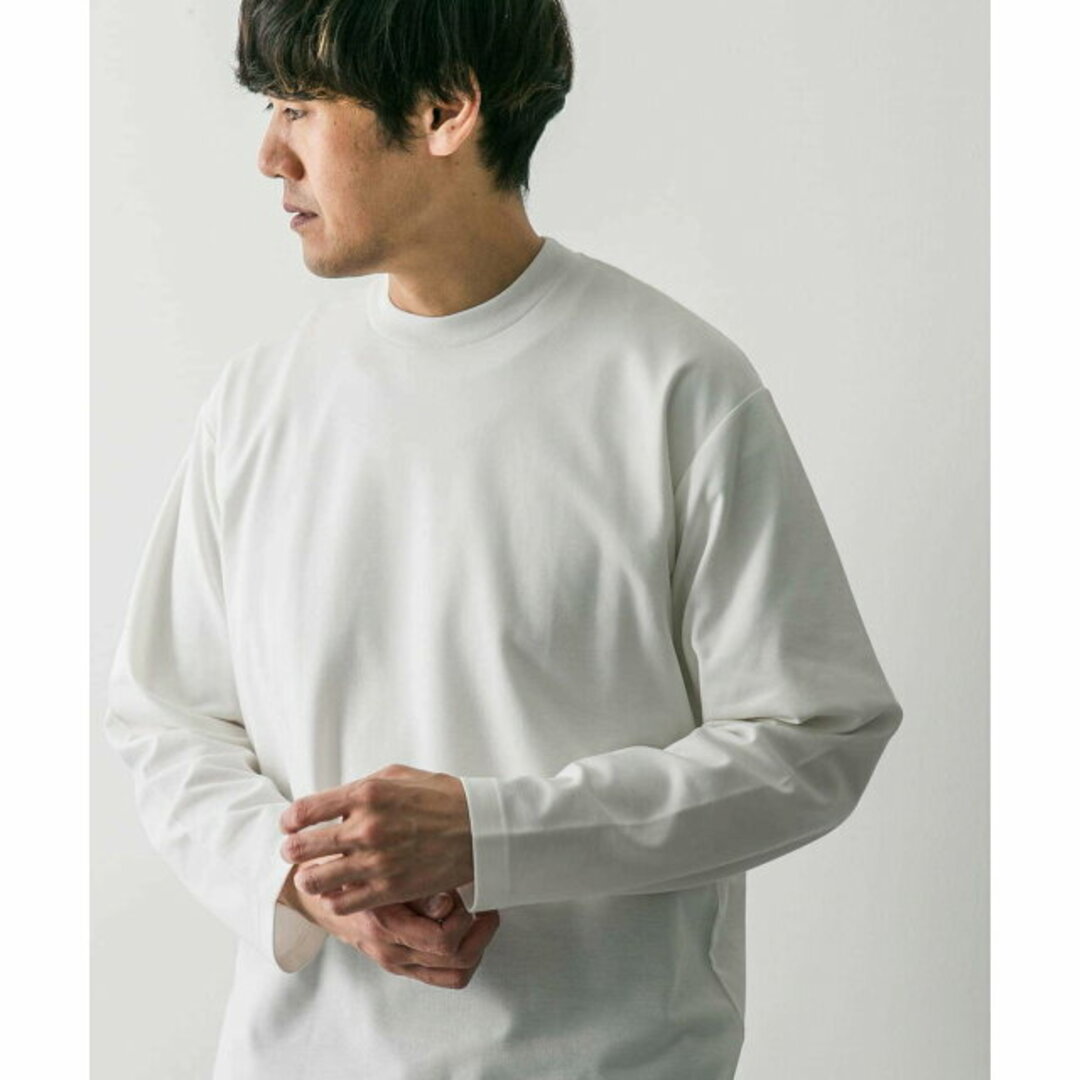 URBAN RESEARCH DOORS(アーバンリサーチドアーズ)の【WHITE】『イージーケア』ポンチロングスリーブTシャツ メンズのトップス(Tシャツ/カットソー(半袖/袖なし))の商品写真