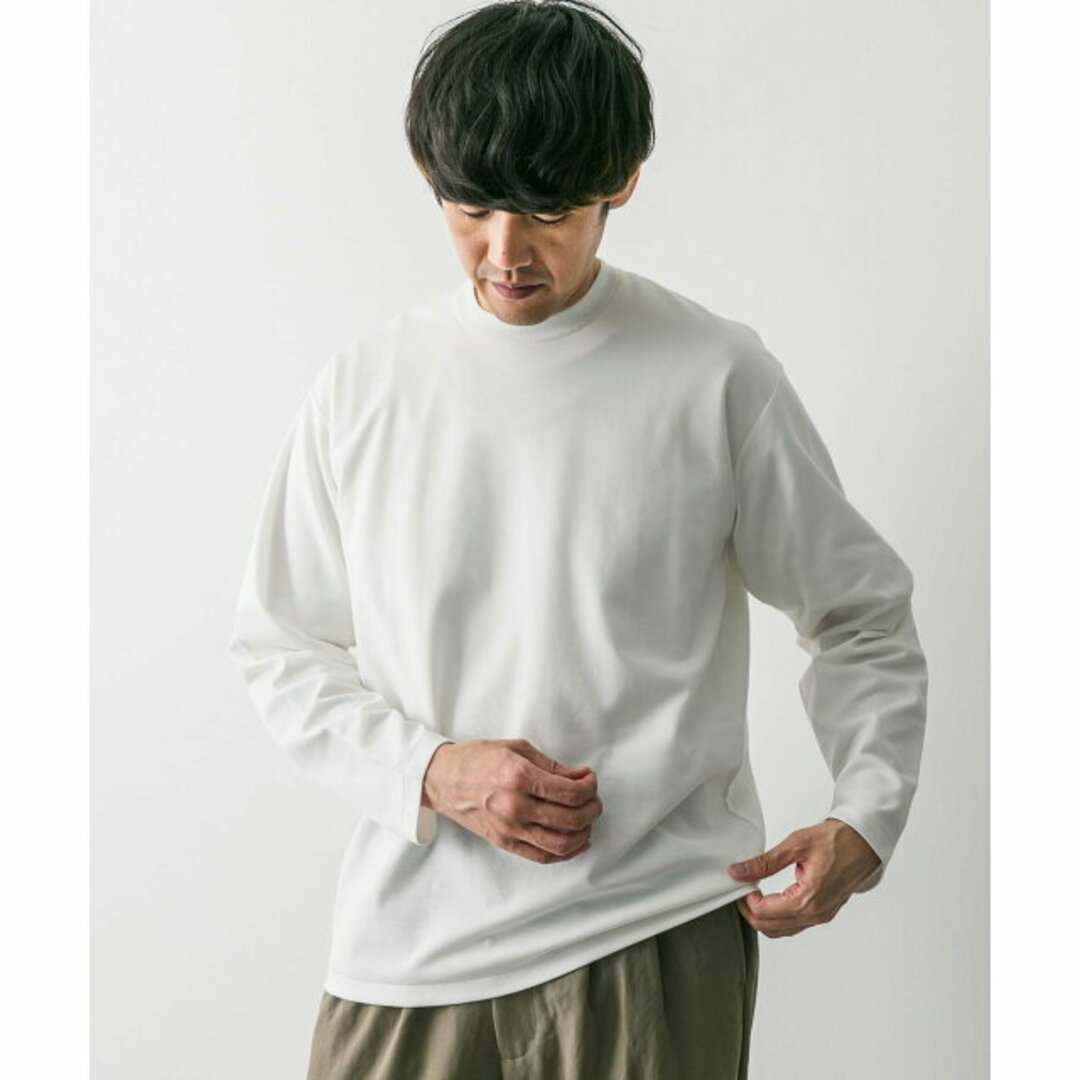 URBAN RESEARCH DOORS(アーバンリサーチドアーズ)の【WHITE】【M】『イージーケア』ポンチロングスリーブTシャツ メンズのトップス(Tシャツ/カットソー(半袖/袖なし))の商品写真