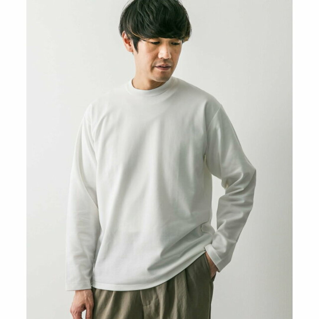 URBAN RESEARCH DOORS(アーバンリサーチドアーズ)の【WHITE】【M】『イージーケア』ポンチロングスリーブTシャツ メンズのトップス(Tシャツ/カットソー(半袖/袖なし))の商品写真